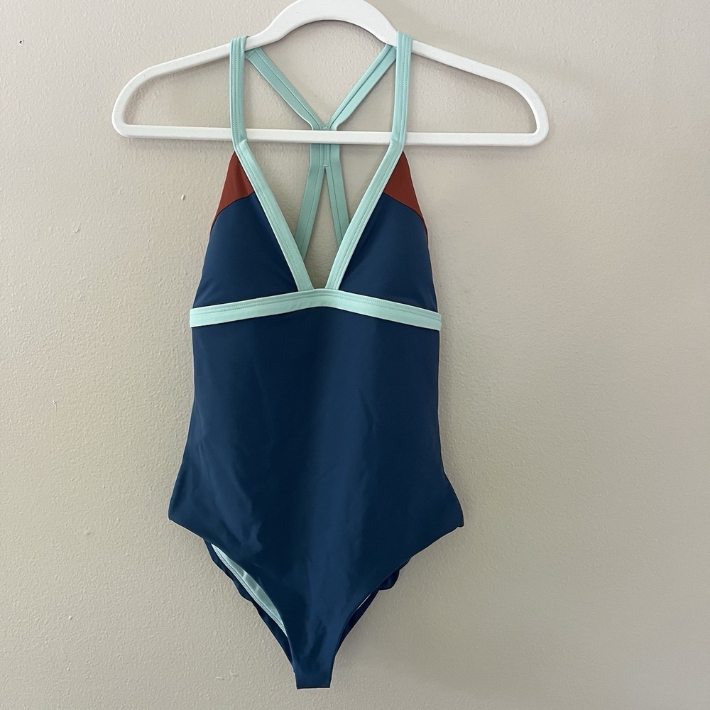 Prana Women Swimsuit XS Amaka One Piece Gorpcore Outdoors Colorblock Colorful
